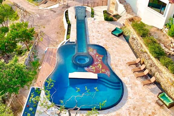 Austin Guitar Pool | 87.5 FT Guitar Pool - Image 1